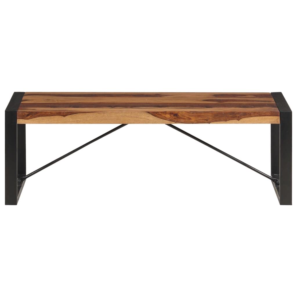 Industrial Rectangle Coffee Table 47.2"x23.6"x15.7" Solid Sheesham Wood L1382