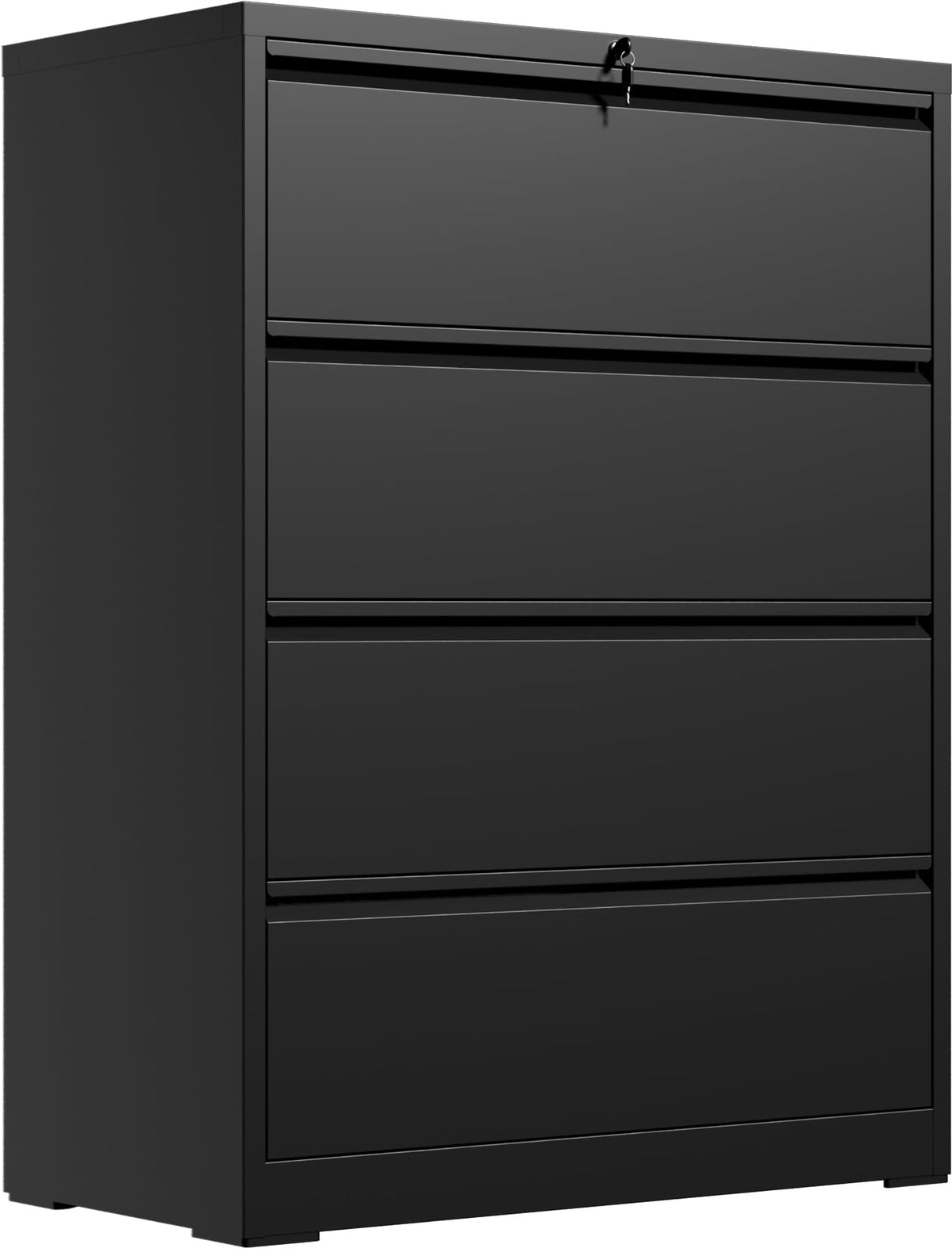 4 Drawer Black Metal File Cabinet Q168775