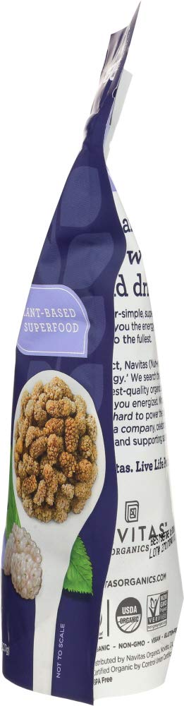 Organic Sun-Dried White Mulberries 8 oz H6106