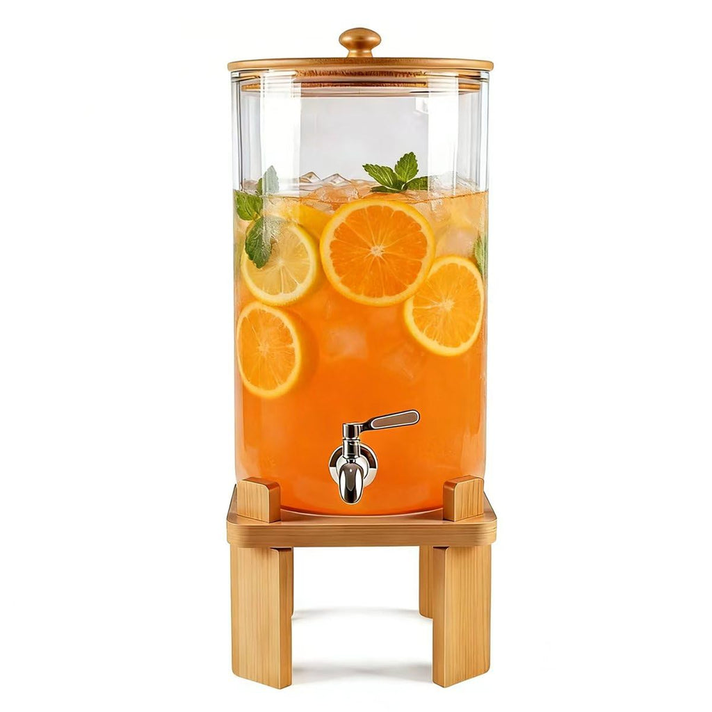 2.3 Gallon Glass Beverage Dispenser with Spigot M796575