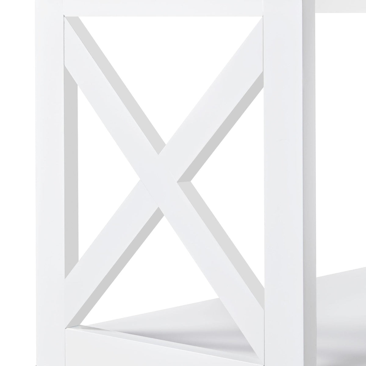 White 3-Tier Console Table M746