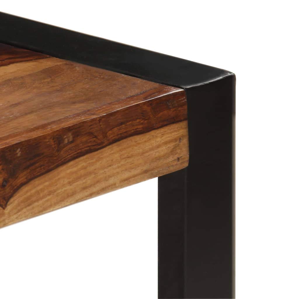 Industrial Rectangle Coffee Table 47.2"x23.6"x15.7" Solid Sheesham Wood L1382