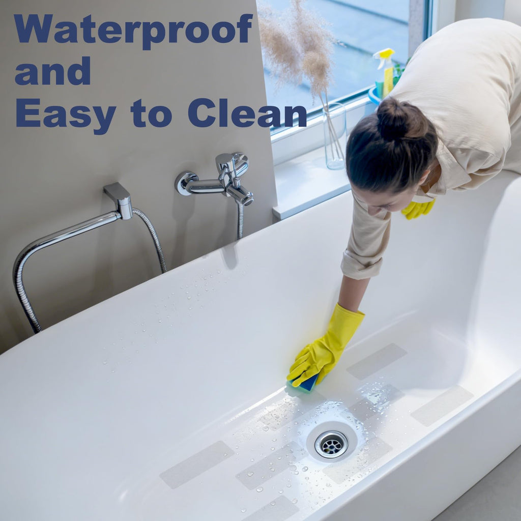 28PCS XXL Anti-Slip Shower Stickers with Scraper P4226