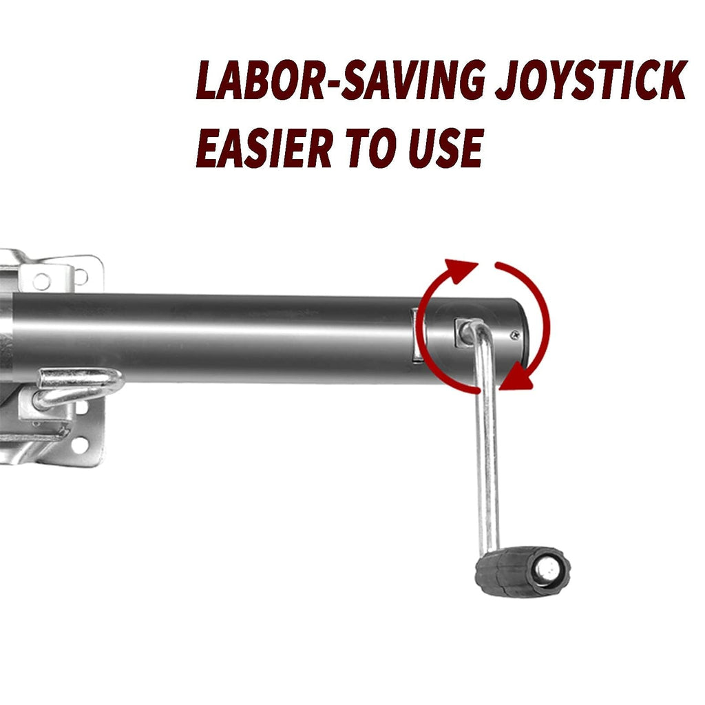 Bolt-On Swivel Trailer Jack with 8'' Wheel, 1500 lbs Capacity U642