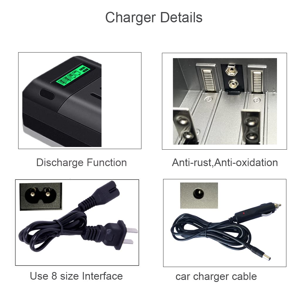 6 Pack Rechargeable D Batteries with Charger G798510