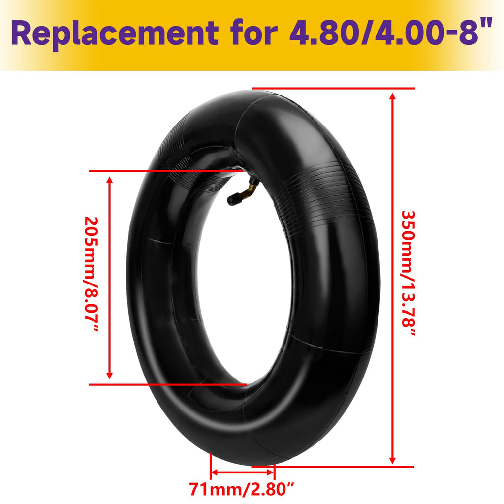 4.80/4.00-8 Inner Tube with TR87 Bent Valve 1 Pcs T220