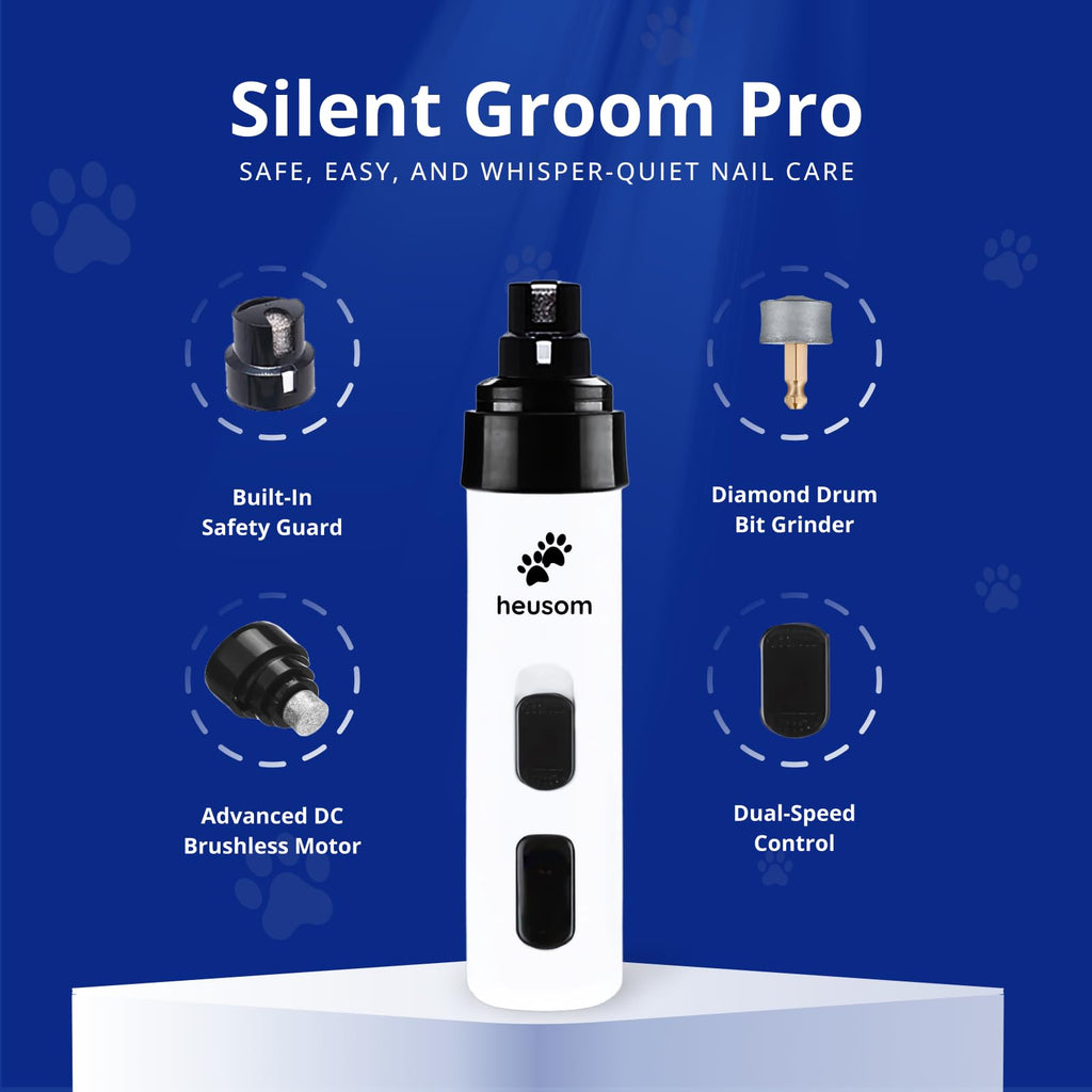 Pet Nail Grinder + Replacement Drum Grinders (3 pcs) + Pet Paw Trimmer X3732