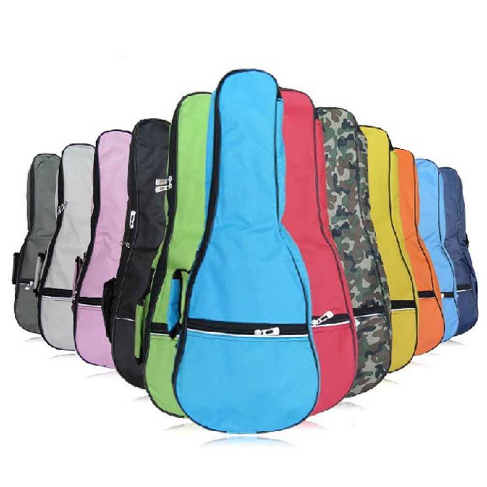 Waterproof Colorful Ukulele Case Bag with Storage 21in A497