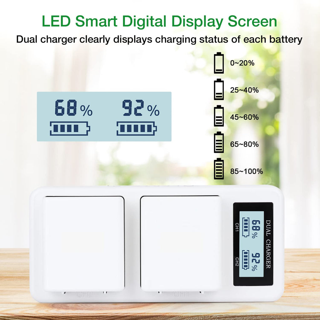 Battery Charger Station with Digital LED Screen N7186