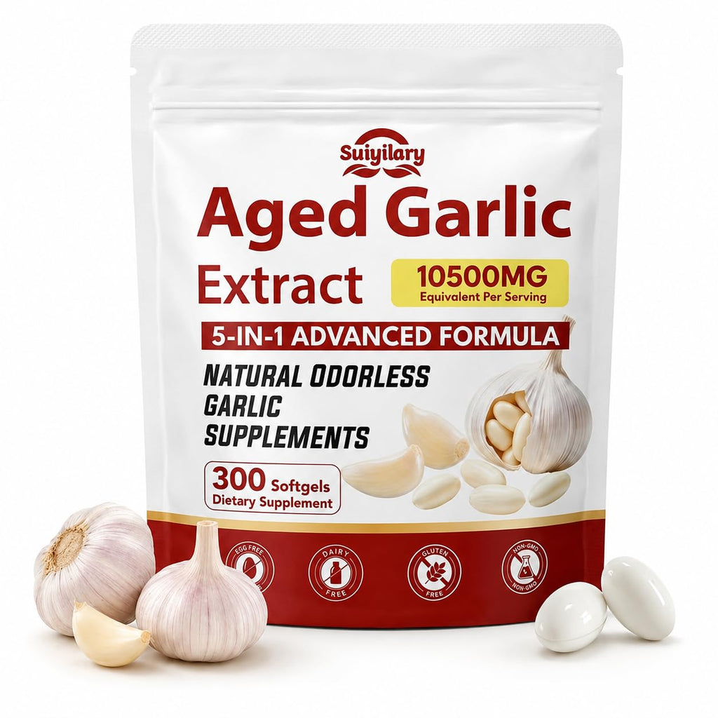 Aged Garlic Extract Supplements, 300 Softgels W382