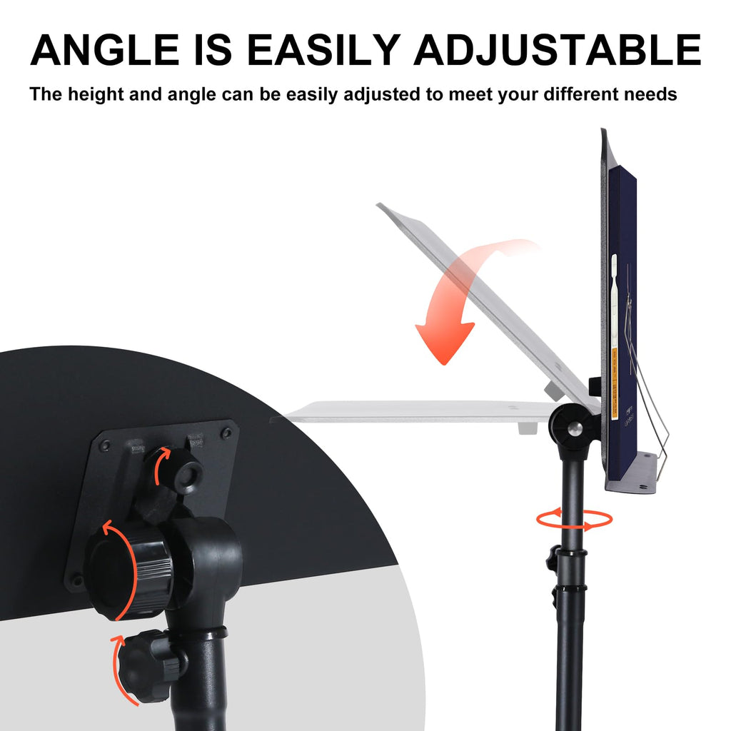Folding Sheet Music Stand and Desktop Book Stand with Carrying Bag O6068