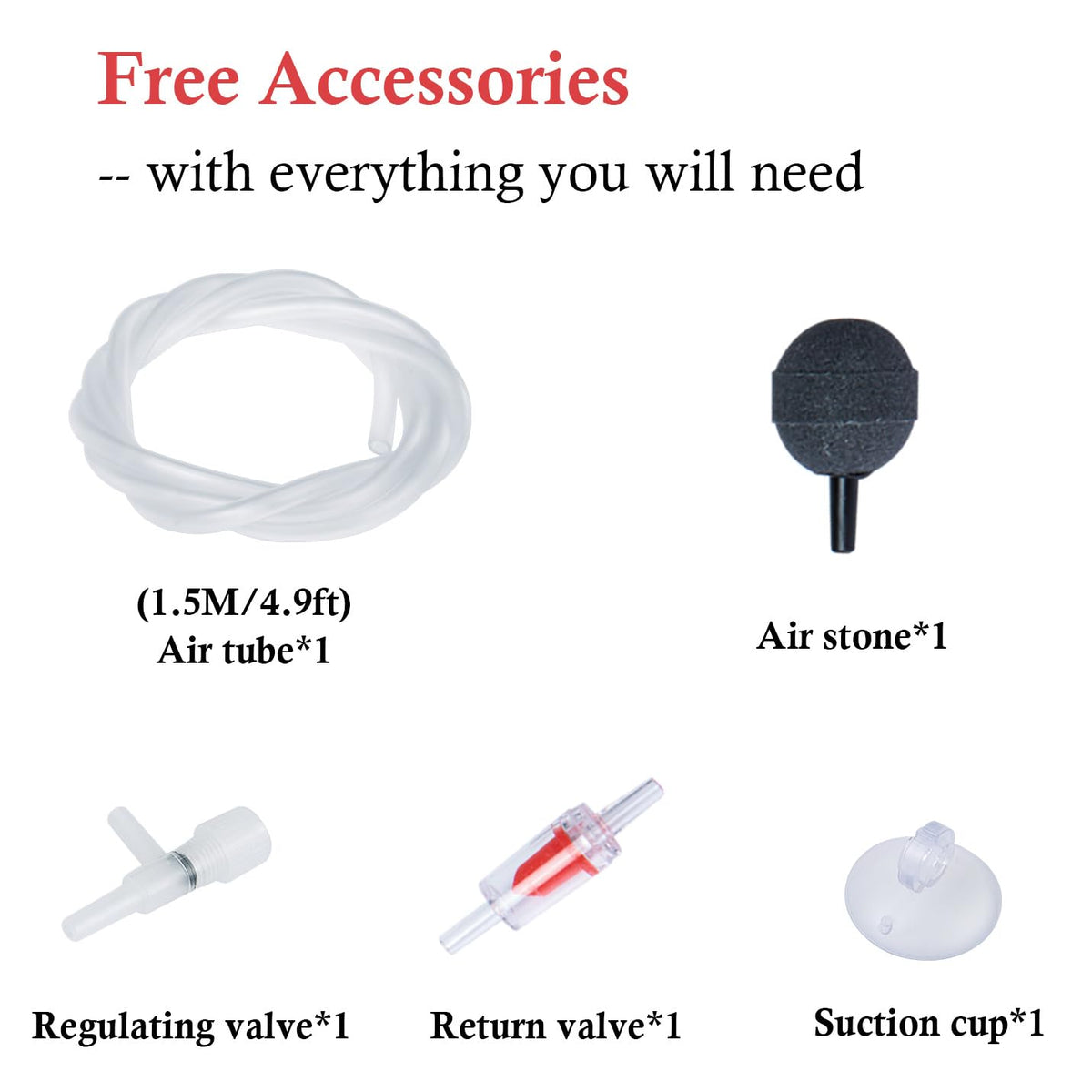 2W Single Outlet Aquarium Air Pump 25GPH E615