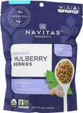 Organic Sun-Dried White Mulberries 8 oz H6106