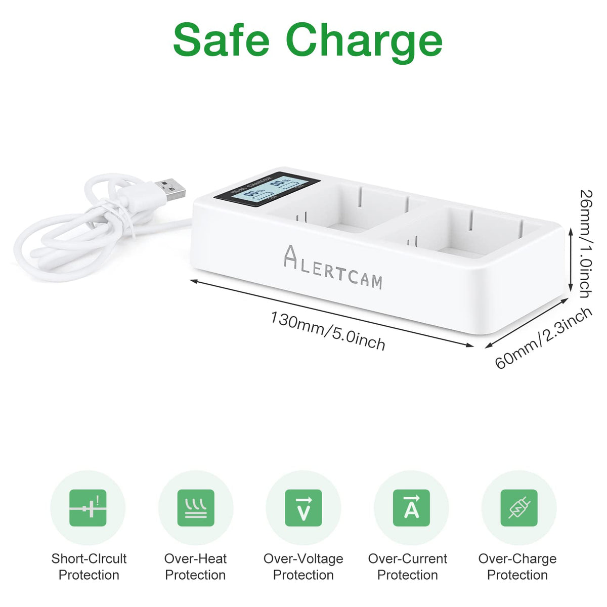 Battery Charger Station with Digital LED Screen N7186