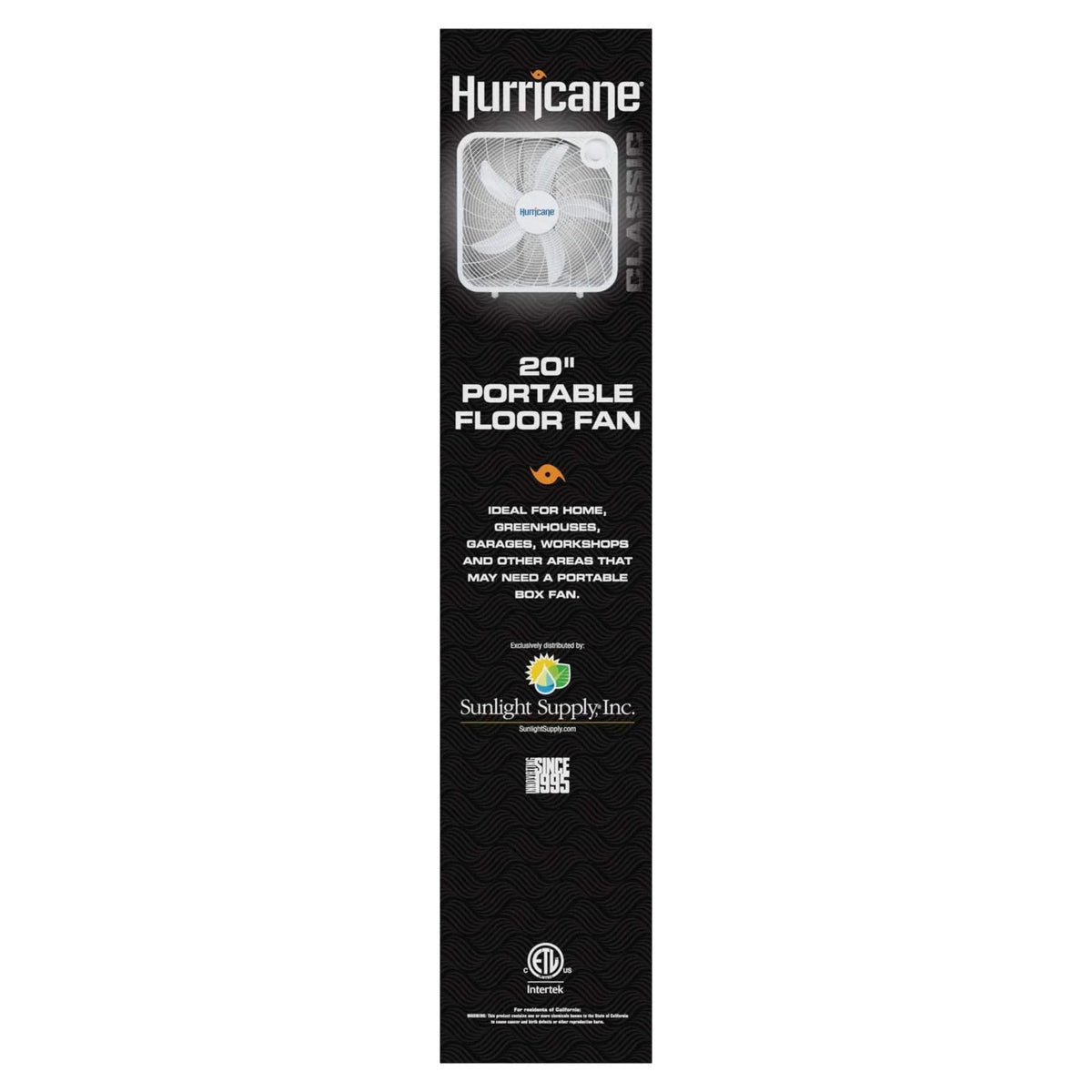 Black 3 Speed 20in Floor Box Fan, 2 Pack X491537