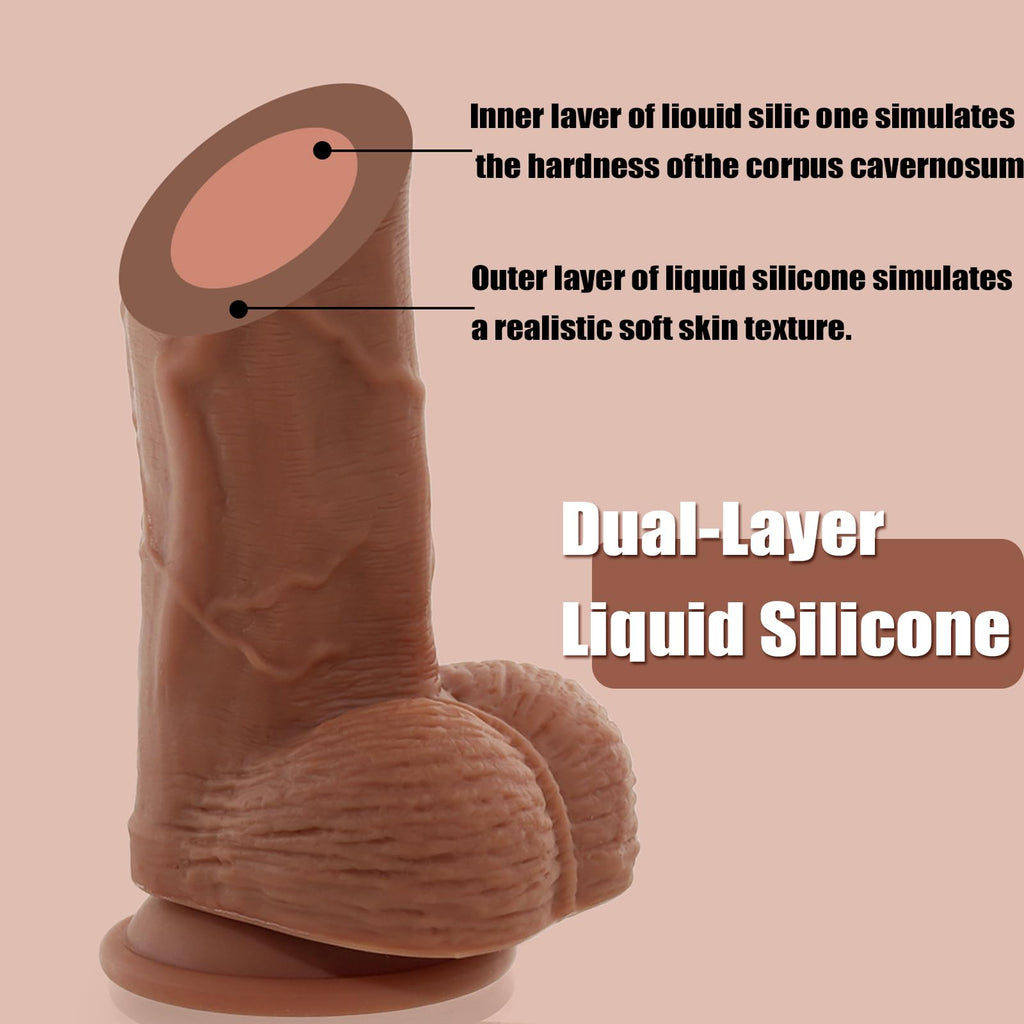 12 inch Dual Silicone Curved Dildo with Suction Cup E646