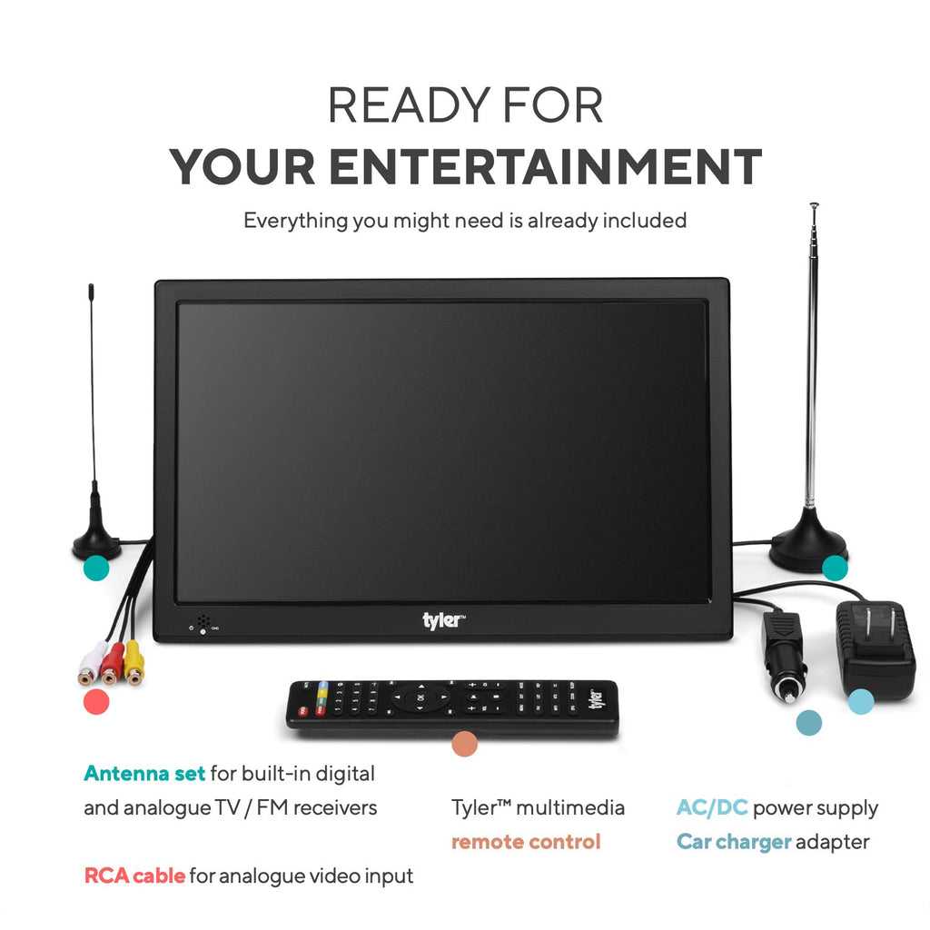 Portable TV LCD Monitor Battery Powered Wireless Capability HD-TV B271623