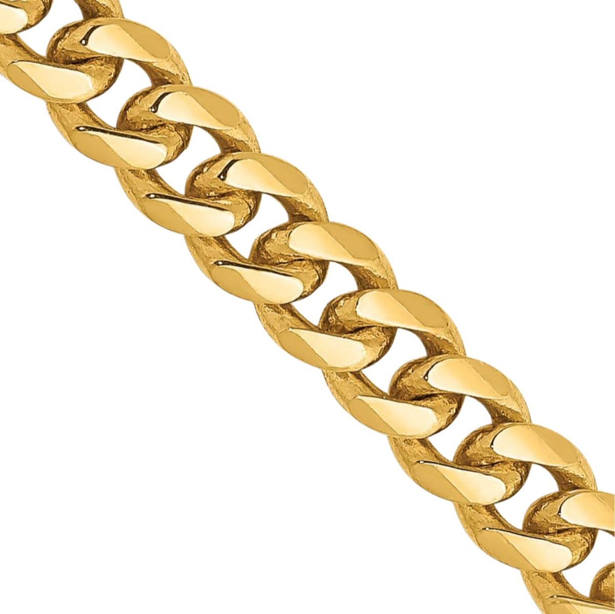14K Yellow Gold Miami Cuban Chain Necklace D623293
