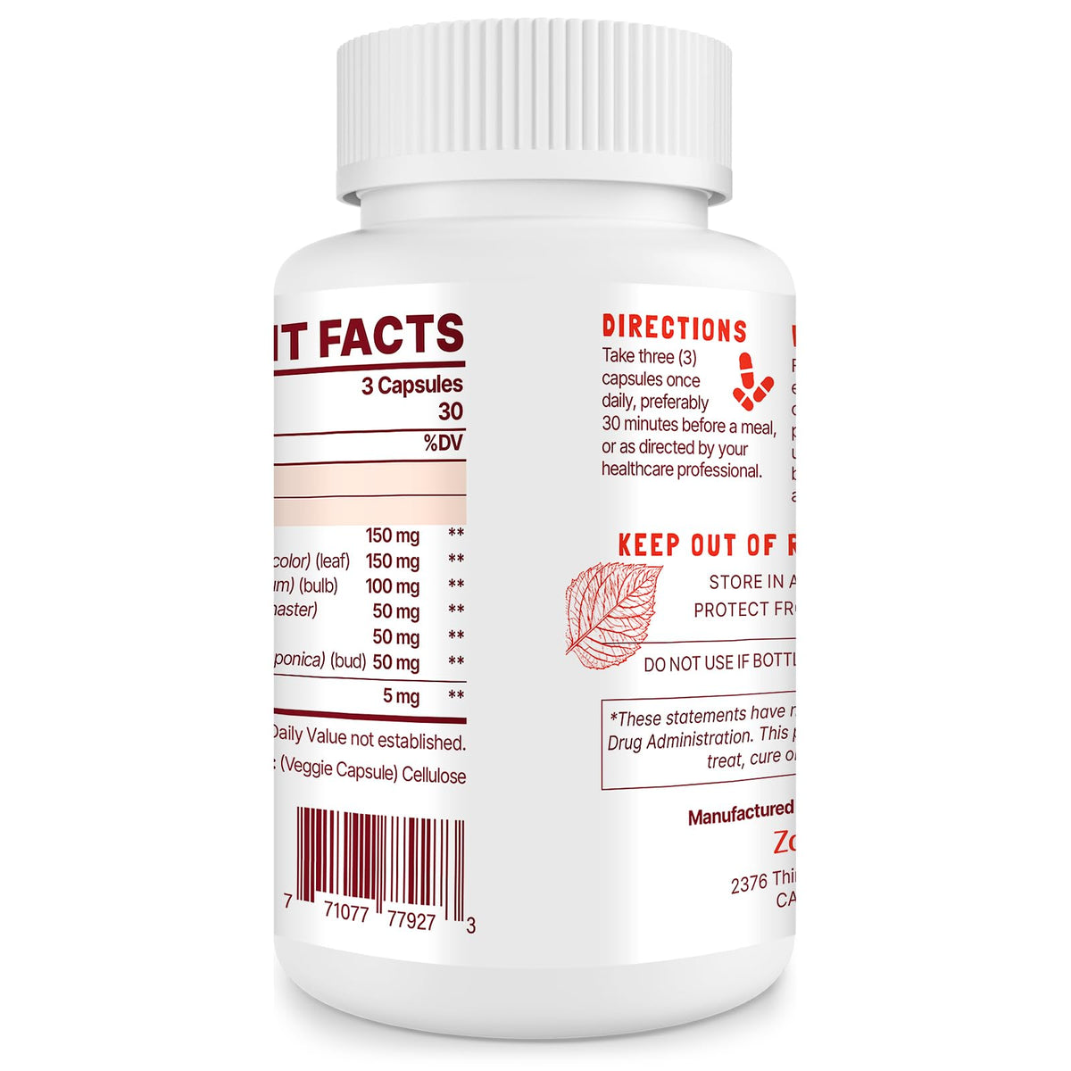 Nitric Oxide Supplement 90 Capsules T258264