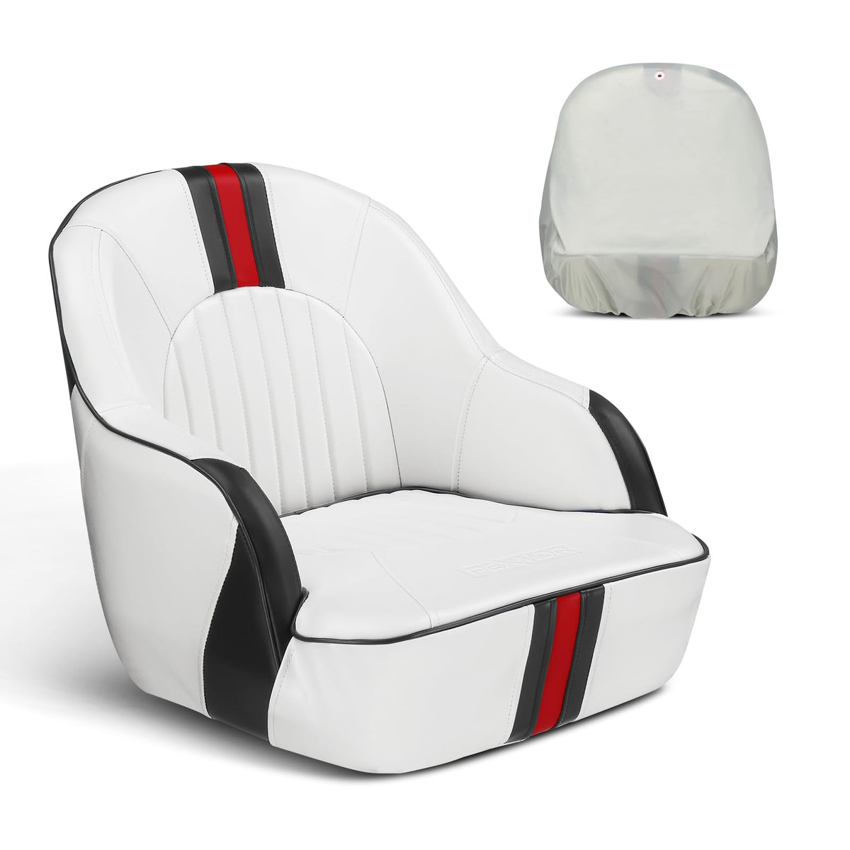 Pontoon Boat Captain Bucket Seat with Cover U447