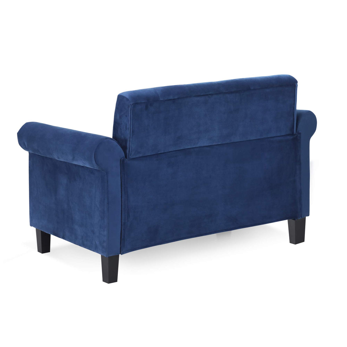 Navy Velvet 2-Seater Loveseat Sofa V527096