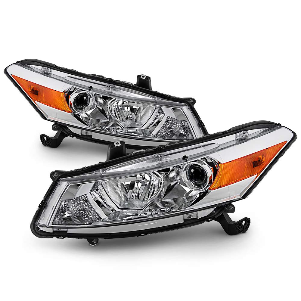 Chrome Housing Headlights Headlamps B44570