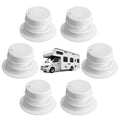6 Pcs White RV Plumbing Vent Caps H649