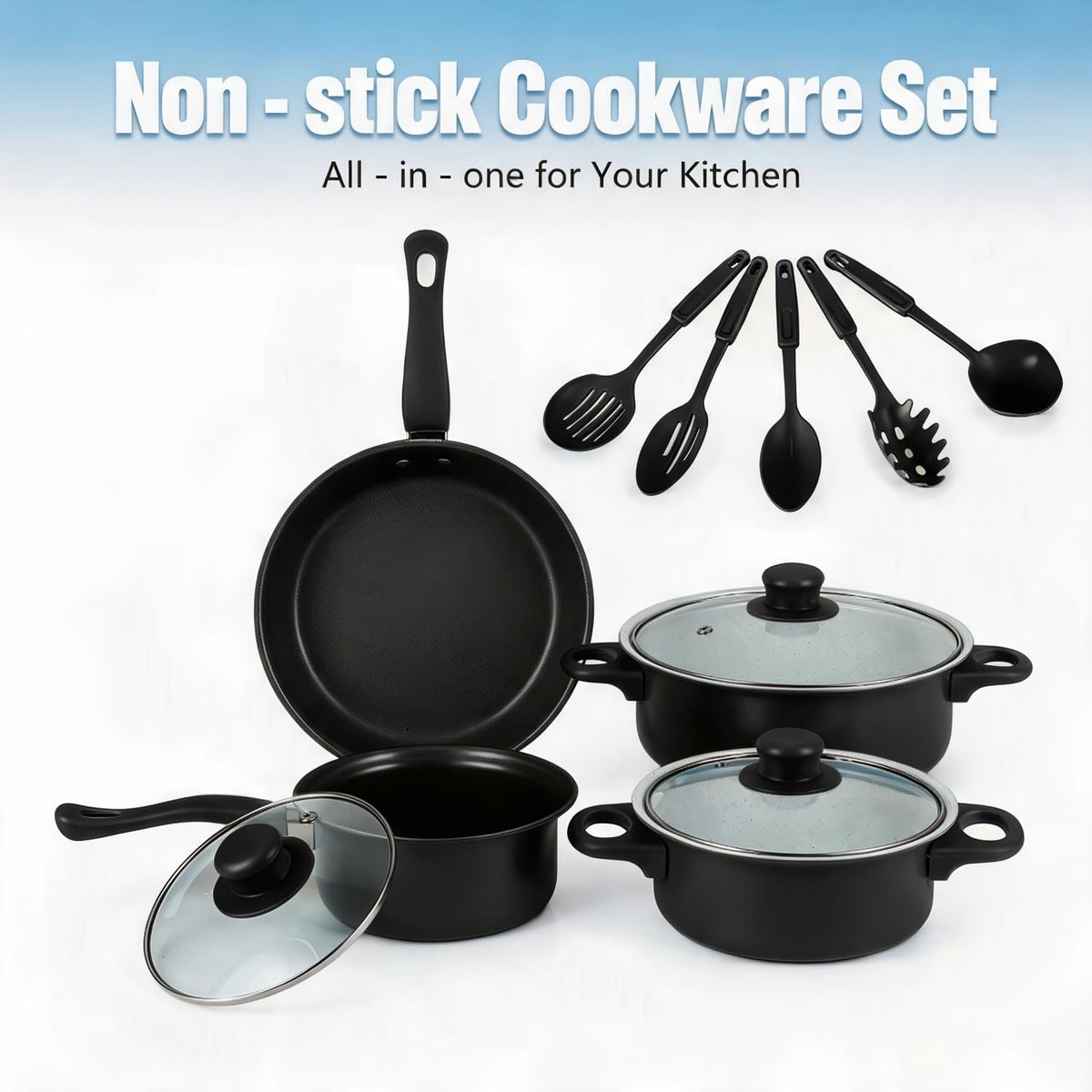 12 Piece Non Stick Cookware Set I5070