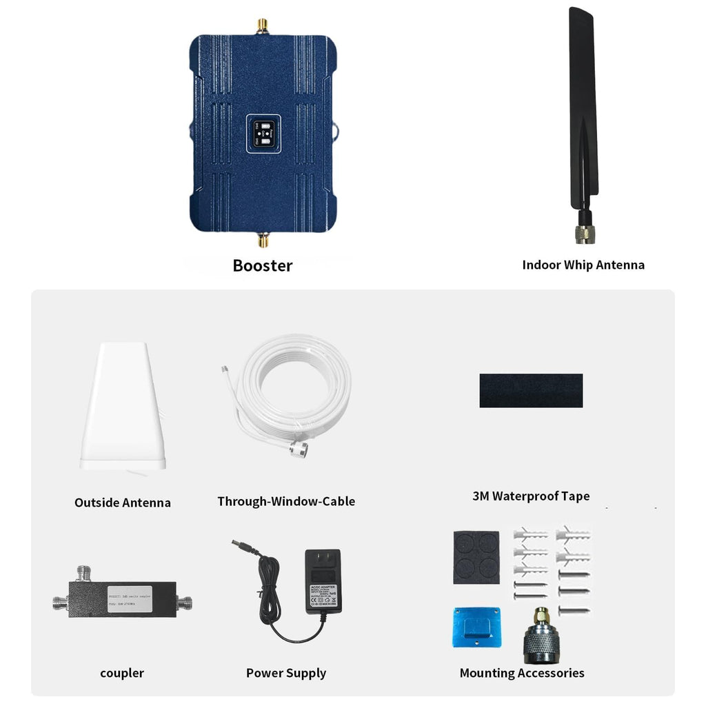 Cell Phone Booster for Home & Office, Up to 3000 Sq.Ft, Supports Band 12/17/13/5 C23805