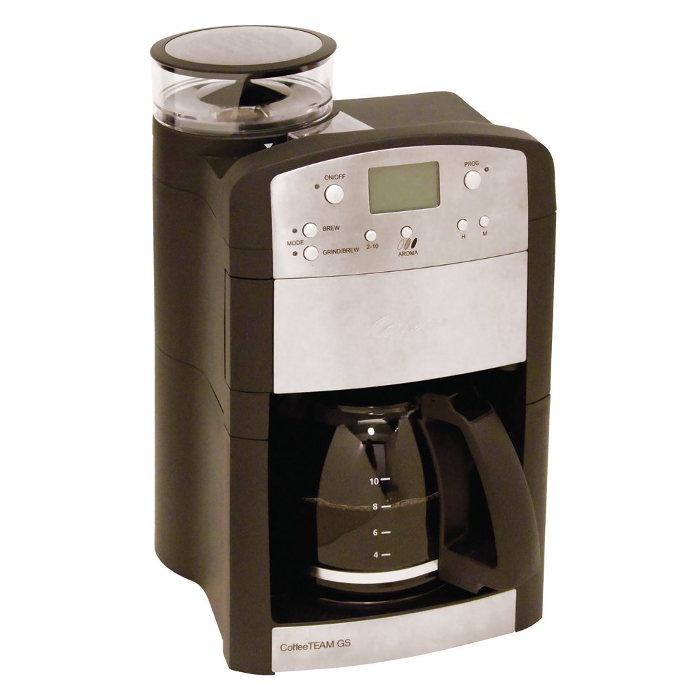 10-Cup Digital Coffeemaker with Conical Burr Grinder and Glass Carafe N639
