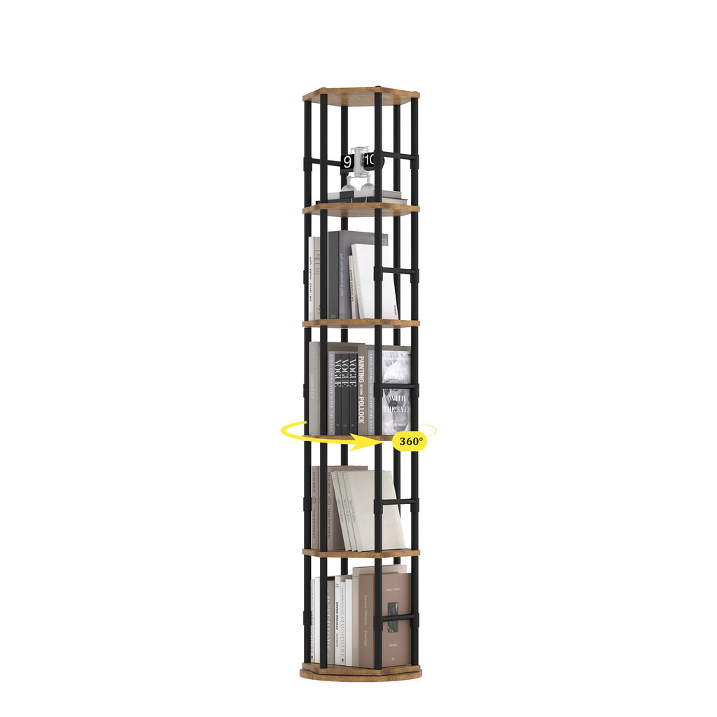 5-Tier Rotating Bookshelf Tower P71197