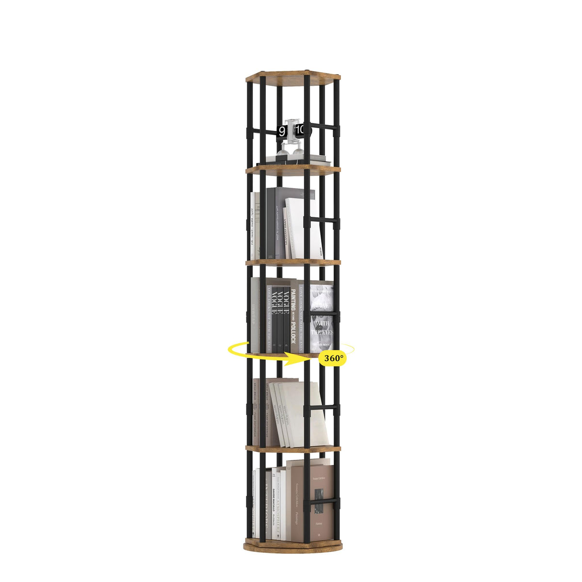 5-Tier Rotating Bookshelf Tower P71197