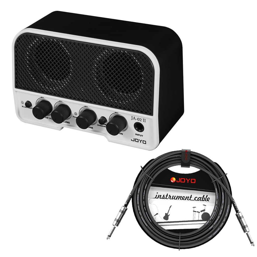Bluetooth Combo Guitar Amplifier and 15 feet 1/4 Inch Black Instrument Cable N4169