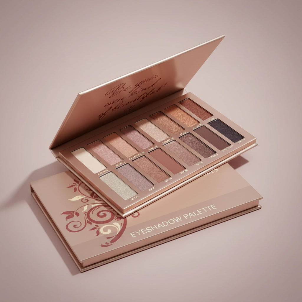 16 Soft Nude Shimmer & Matte Eyeshadow Palette P9576