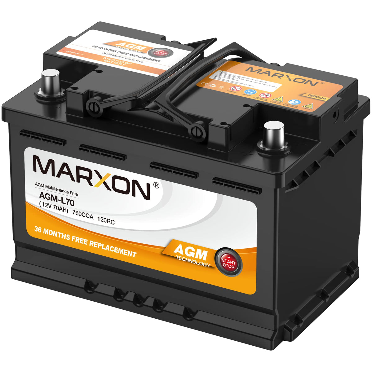 12v 70AH 760CCA AGM Car Battery C199195