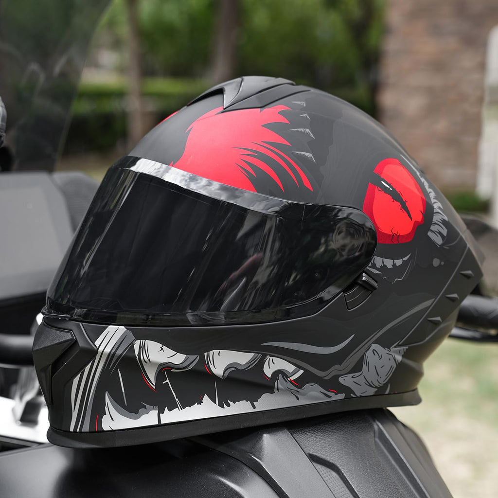 Full Face Dual Visor Motorcycle Helmet P6098