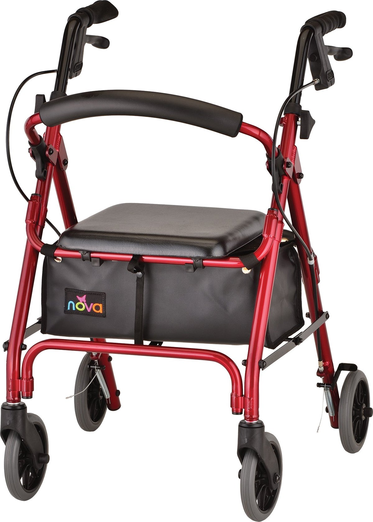 Lightweight Folding Narrow Rollator Walker with Seat X371
