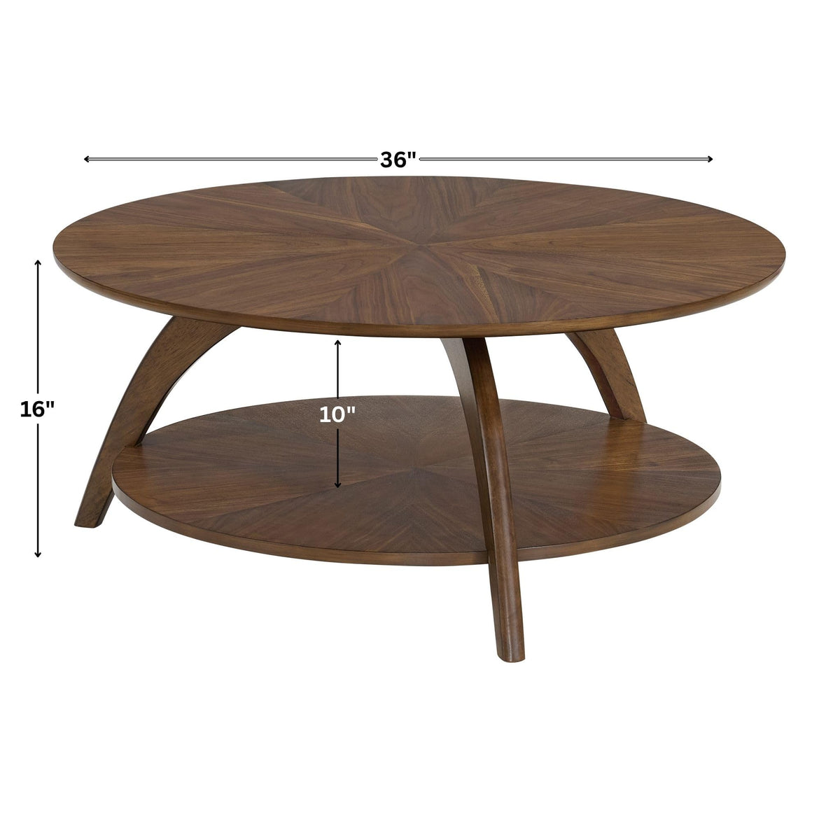 Round Wood Coffee Table Q49130