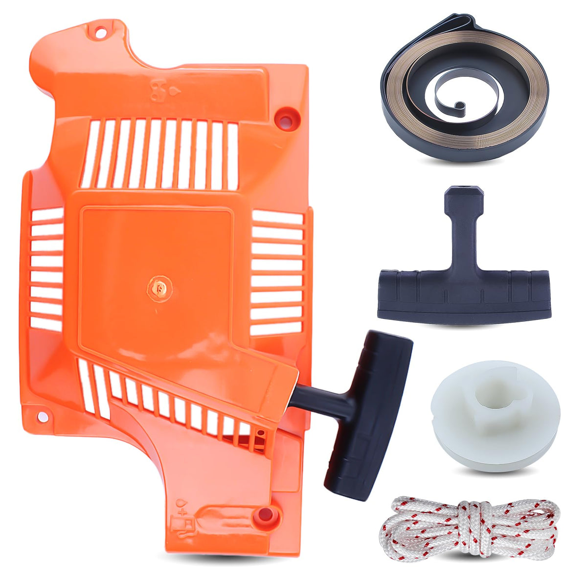 Recoil Assembly Kit with Pulley, Spring, Handle, and Rope N342