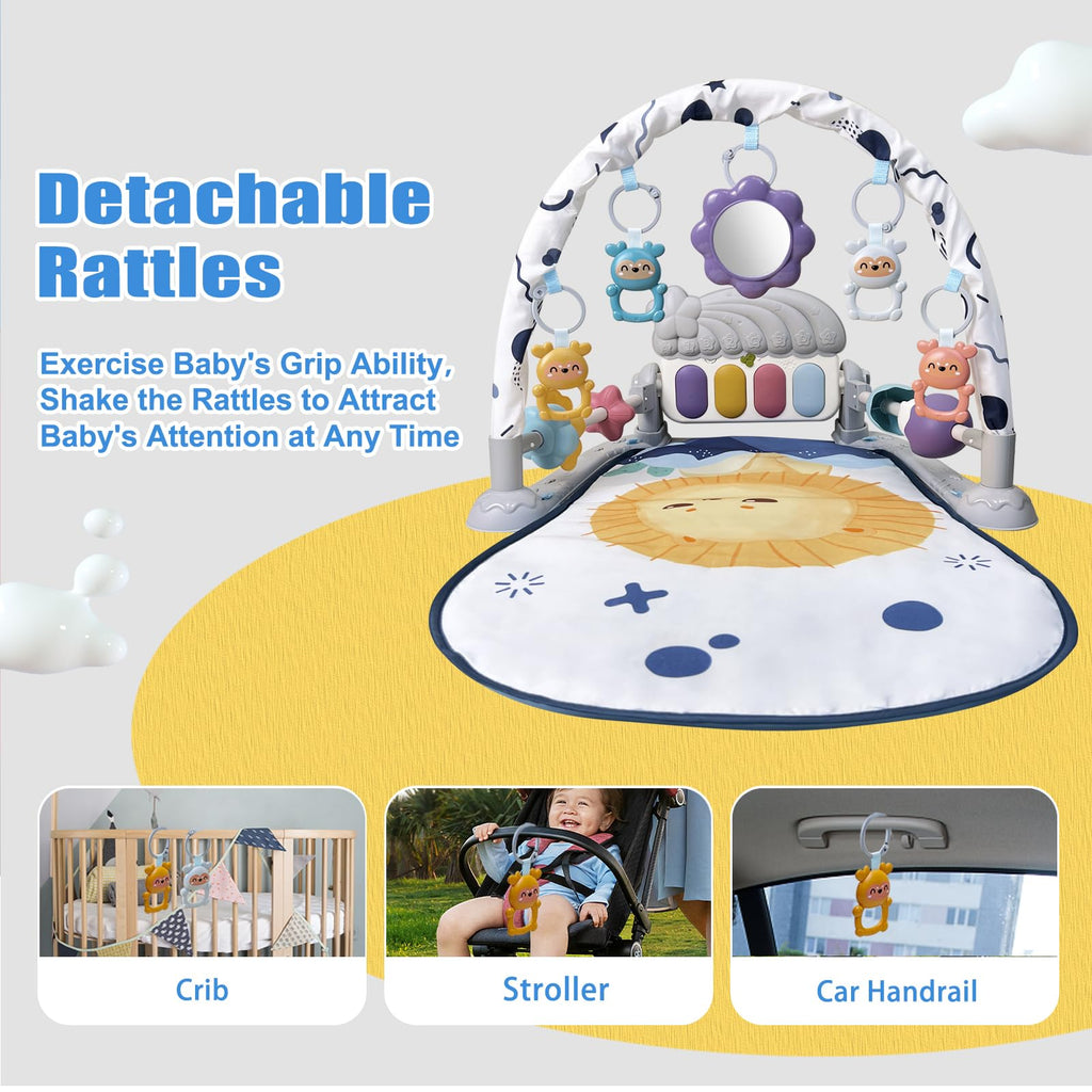 Baby Play Gym Mat with Music and Light R390