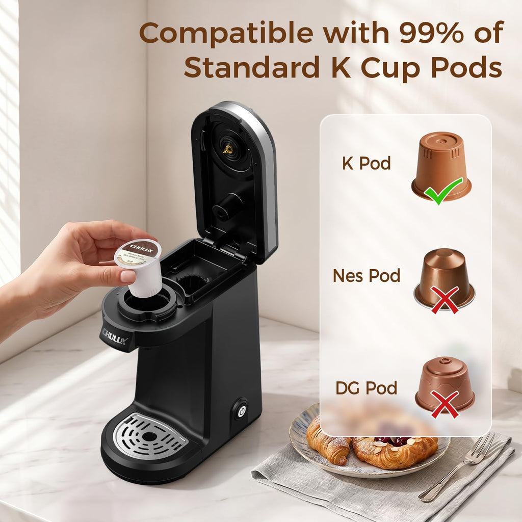 Single Serve Coffee Maker Black F381