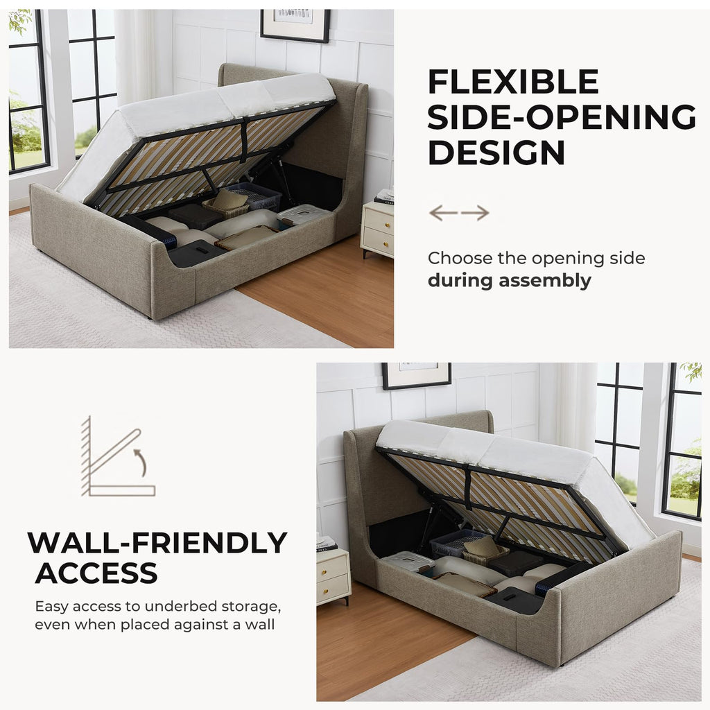 Full Size Lift Up Storage Bed Frame G81088