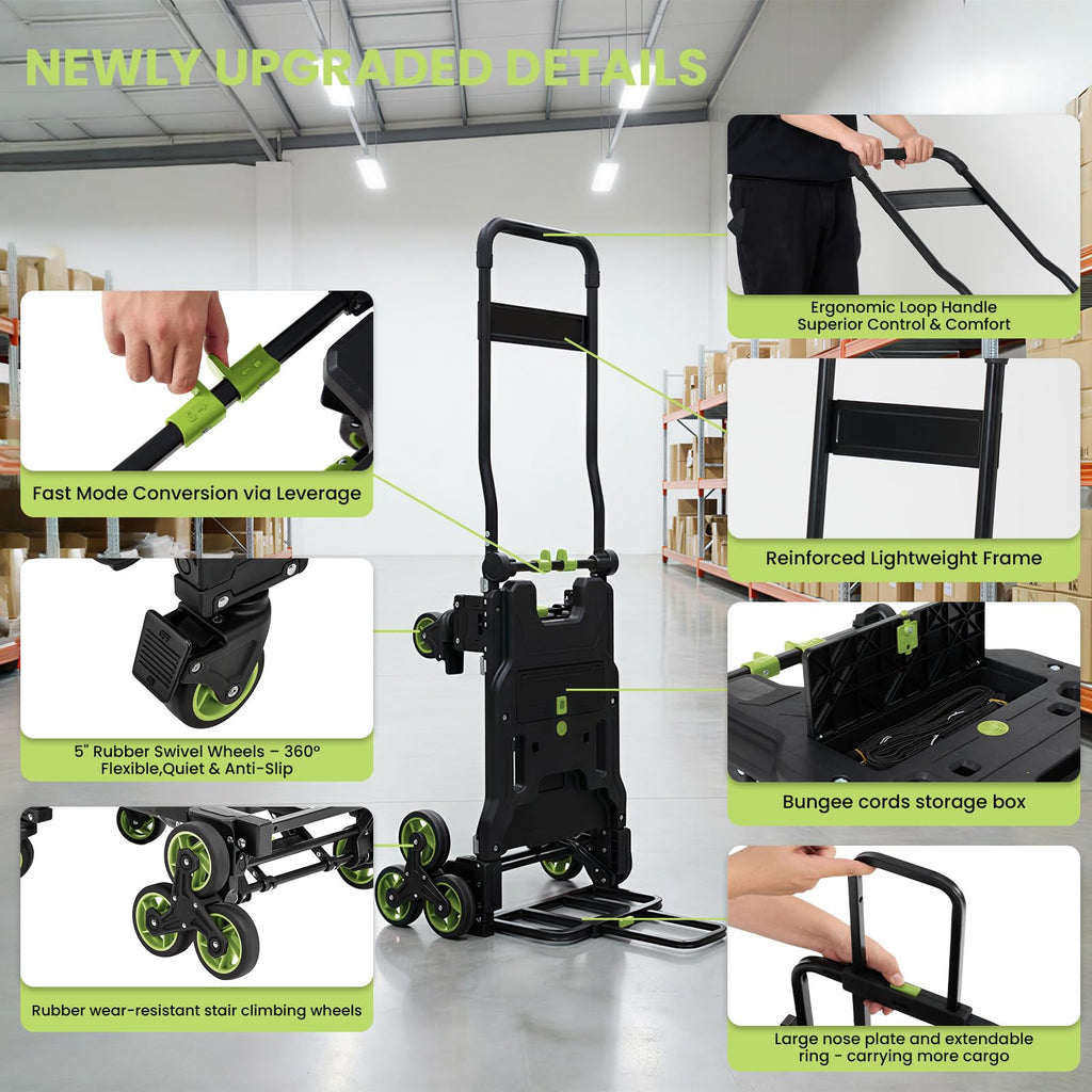 3 in 1 Convertible Folding Hand Truck with Brakes U45153