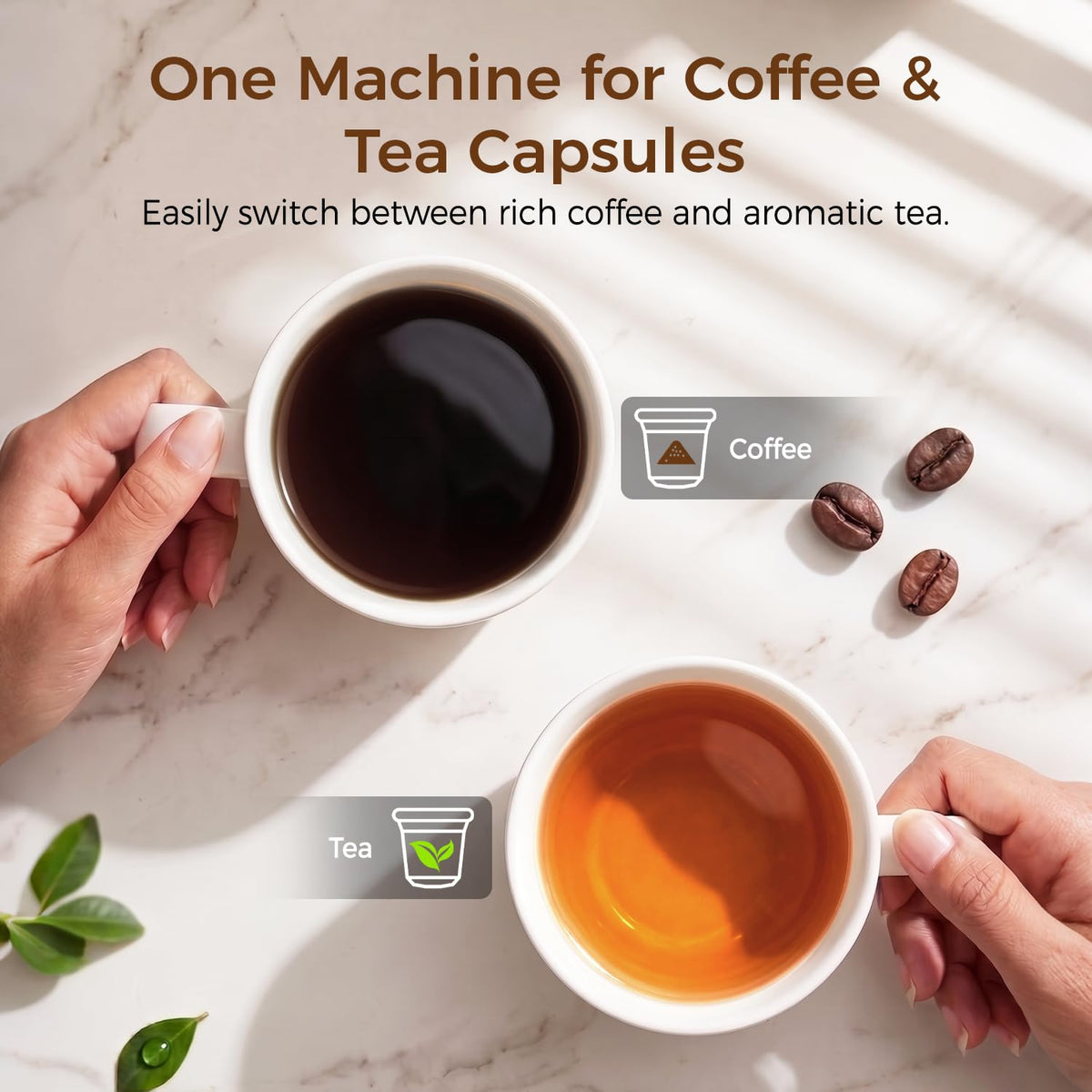 Single Serve Coffee Maker Black F381