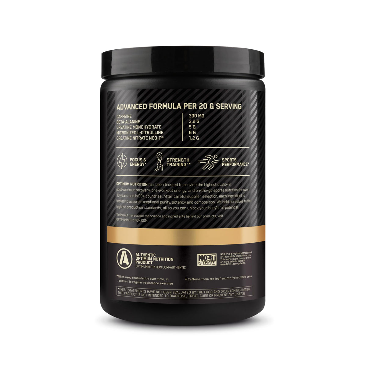 Pre Workout with Creatine Beta-Alanine L-Citrulline and Caffeine, Strawberry Mango Daiquiri, 20 Servings J508897