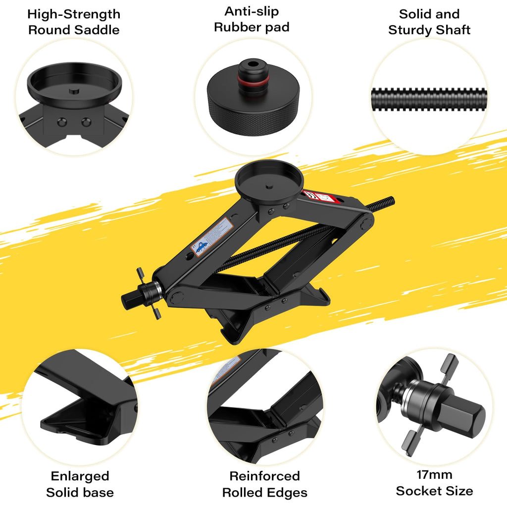 3 Ton Scissor Jack with Lug Wrench D327273