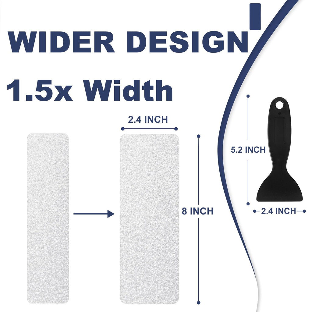 28PCS XXL Anti-Slip Shower Stickers with Scraper P4226