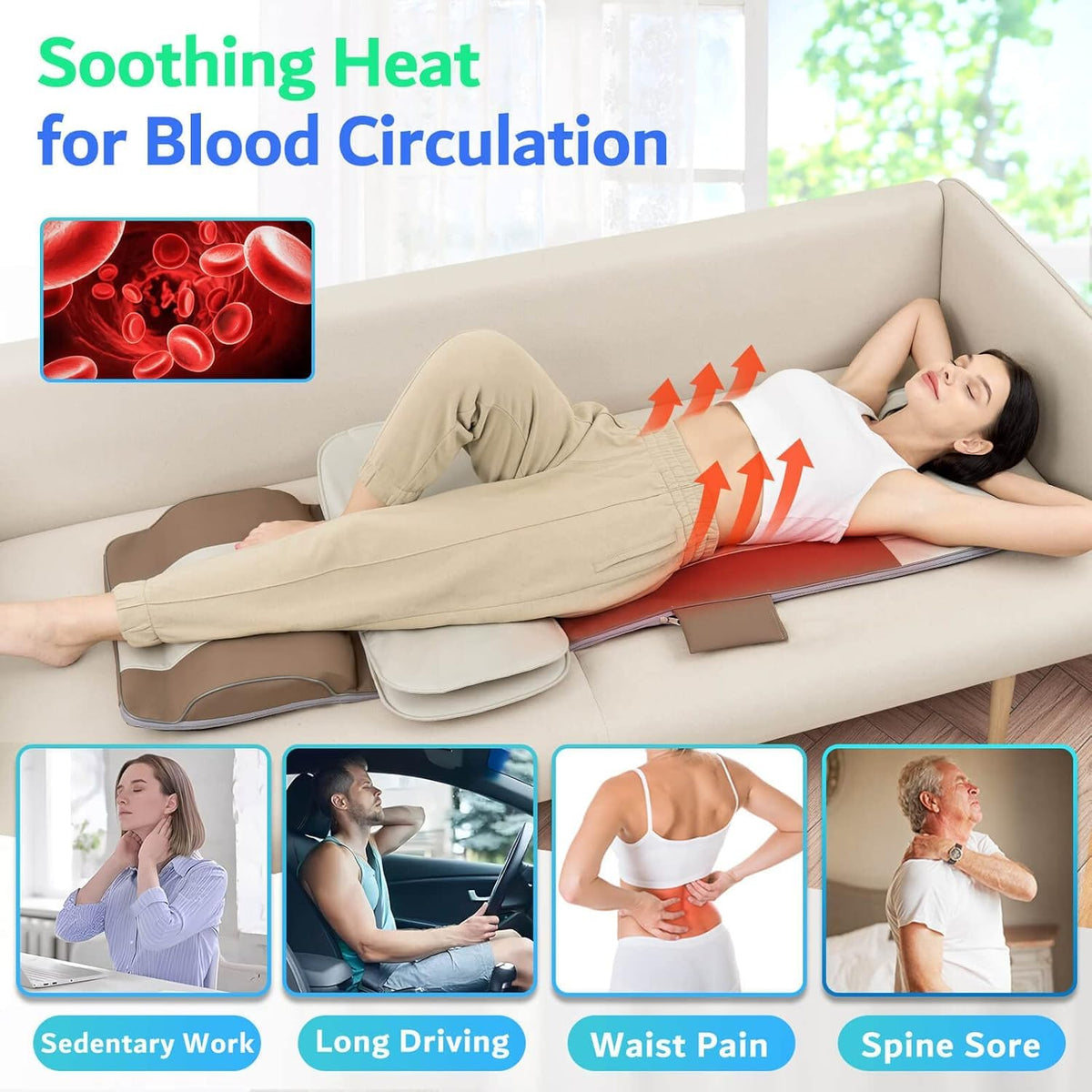 Full Body Massage Mat with Heat S552633