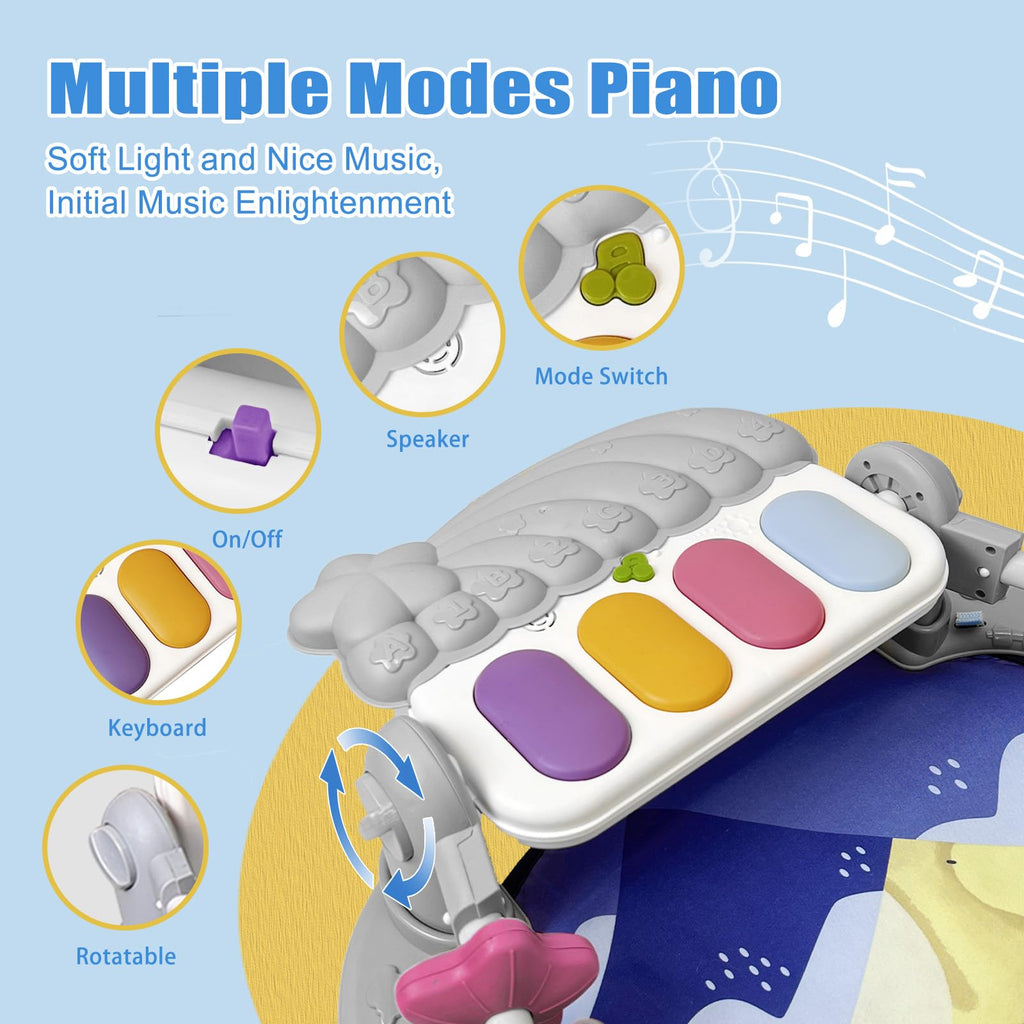 Baby Play Gym Mat with Music and Light R390