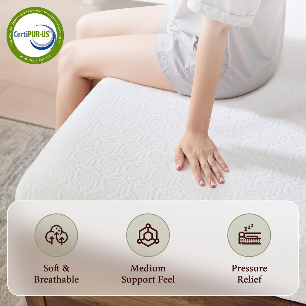6" Full Tri-Fold Memory Foam Mattress D1671